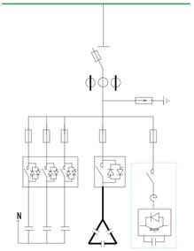 Figure 8 Circuit schematic diagram of hybrid var compensation