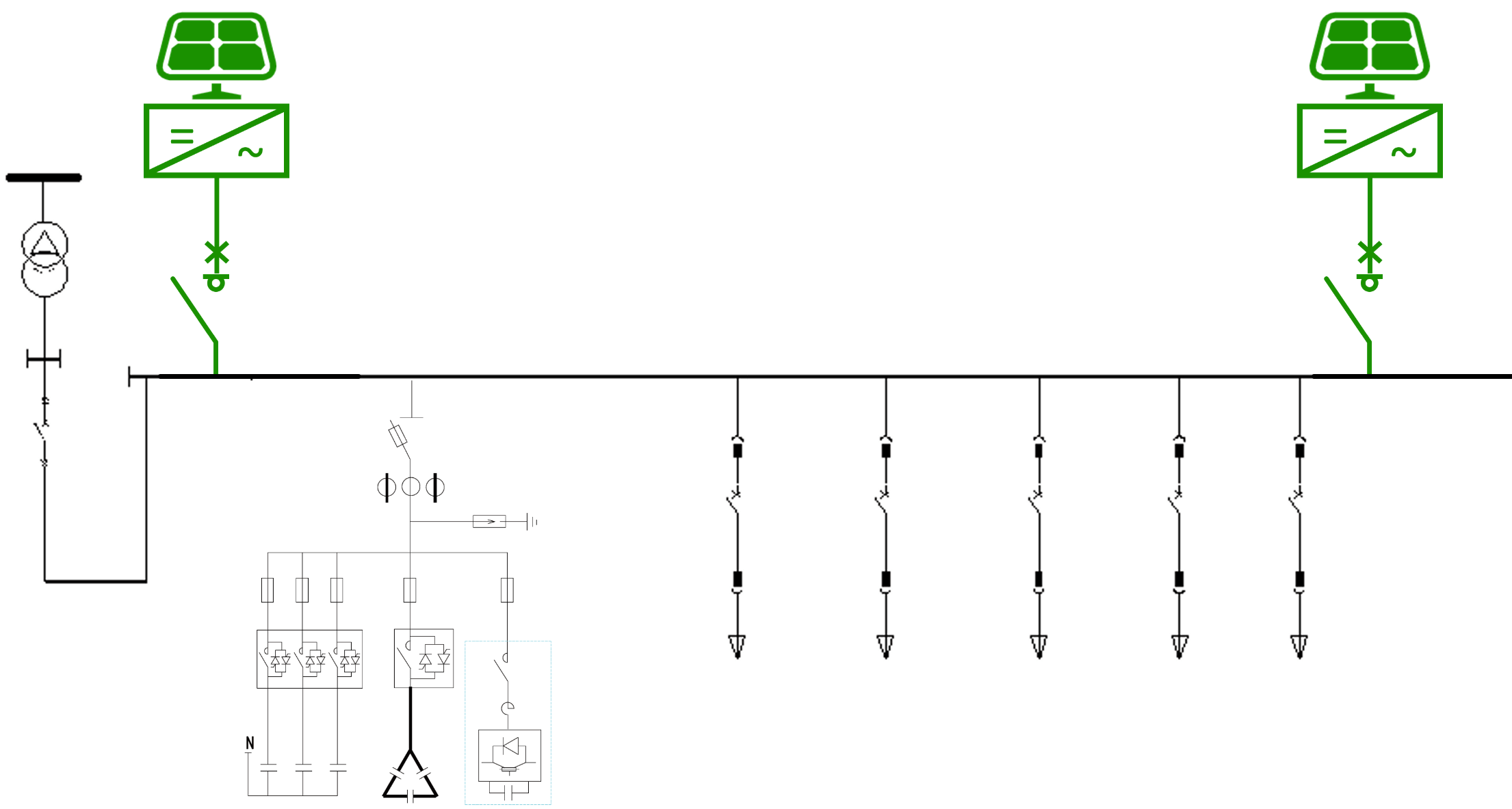 Figure 11 The hybrid var compensation solution provided by Enjoypowers is applied to the photovoltaic system